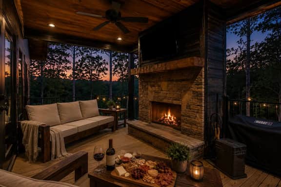 Hot Tub Cabin| Pizza Oven | 3 King Suites | Winery - Image 2