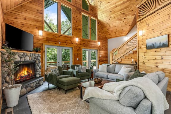 Private Luxury Cabin | Hot Tub | Sauna | Sleeps 13 - Image 1